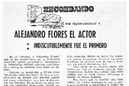Alejandro Flores el actor Alejandro Flores el actor