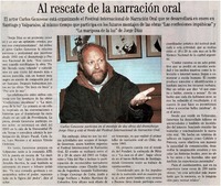 Al rescate de la narración oral. Al rescate de la narración oral.