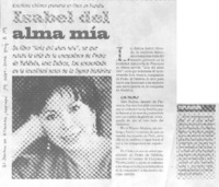Isabel del alma mía Isabel del alma mía