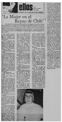 La Mujer en el reino de Chile" La Mujer en el reino de Chile"