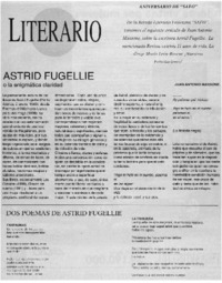 Astrid Fugellie o la enigmática claridad Astrid Fugellie o la enigmática claridad
