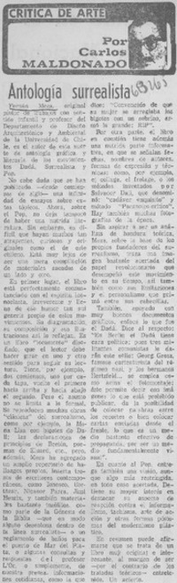 Antología surrealista Antología surrealista
