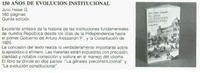 150 años de evolución institucional. 150 años de evolución institucional.