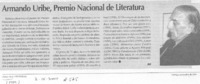 Armando Uribe, Premio Nacional de Literatura Armando Uribe, Premio Nacional de Literatura