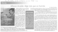 Alfonso Alcalde, algo más que un suicida Alfonso Alcalde, algo más que un suicida