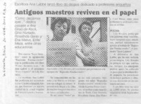 Antiguos maestros reviven en el papel Antiguos maestros reviven en el papel