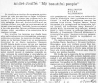 André Jouffé, "My beautiful people" André Jouffé, "My beautiful people"