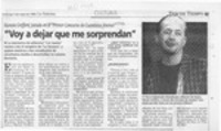 Voy a dejar que me sorprendan Voy a dejar que me sorprendan