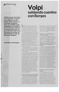 Volpi saldando cuentos con Borges Volpi saldando cuentos con Borges