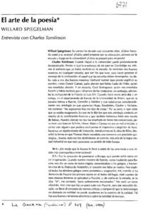 El arte de la poesía El arte de la poesía