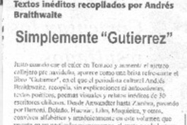 Simplemente "Gutiérrez" Simplemente "Gutiérrez"