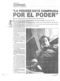 "La Prensa está comprada por el poder" (entrevistas) "La Prensa está comprada por el poder" (entrevistas)