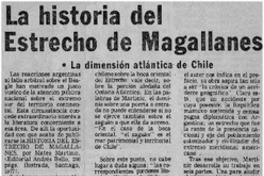 La historia del Estrecho de Magallanes La historia del Estrecho de Magallanes