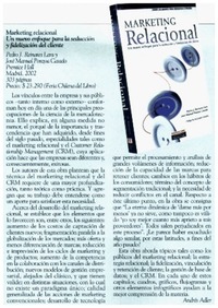 Marketing relacional Marketing relacional