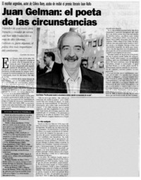 Juan Gelman : el poeta de las circunstancias Juan Gelman : el poeta de las circunstancias