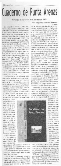 Cuaderno de Punta Arenas Cuaderno de Punta Arenas