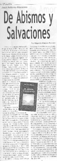 De abismos y salvaciones De abismos y salvaciones