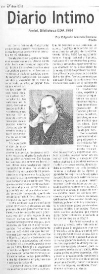 Diario íntimo Diario íntimo