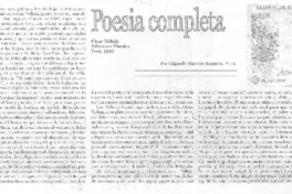 Poesía completa Poesía completa
