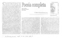 Poesía completa Poesía completa