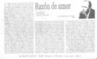 Razón de amor Razón de amor