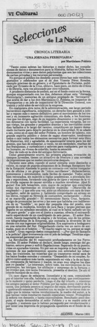 "Una jornada ferroviaria" "Una jornada ferroviaria"