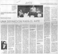 Una definición para el arte Una definición para el arte