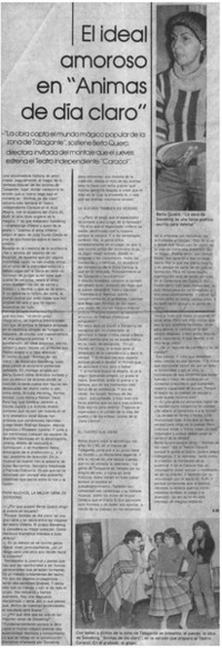 El ideal amoroso en "Animas de día claro" El ideal amoroso en "Animas de día claro"