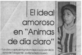 El ideal amoroso en "Animas de día claro" El ideal amoroso en "Animas de día claro"