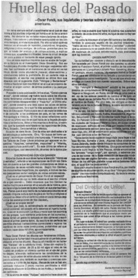 Huellas del pasado Huellas del pasado