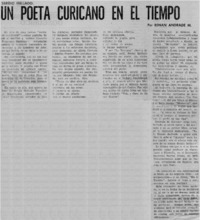 Un poeta curicano en el tiempo Un poeta curicano en el tiempo
