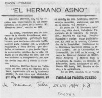 "El hermano asno" "El hermano asno"