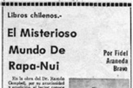 El Misteriosos mundo de Rapa-Nui El Misteriosos mundo de Rapa-Nui
