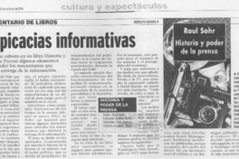Suspicacias informativas Suspicacias informativas