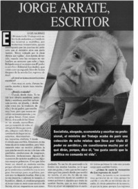 Jorge Arrate, escritor Jorge Arrate, escritor