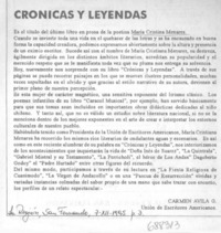 Crónicas y leyendas Crónicas y leyendas