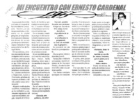 Mi encuentro con Ernesto Cardenal Mi encuentro con Ernesto Cardenal