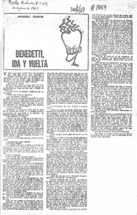 Benedetti, ida y vuelta Benedetti, ida y vuelta