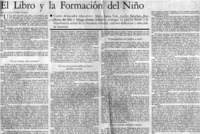 El libro y la formación del niño El libro y la formación del niño