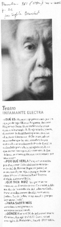 Infamante Electra Infamante Electra