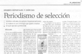 Periodismo de selección Periodismo de selección
