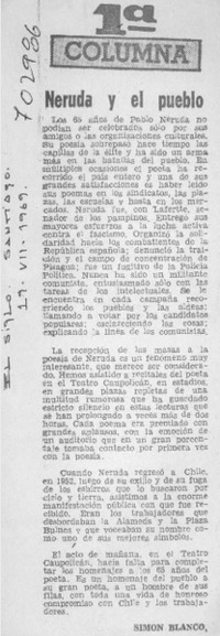 Neruda y el pueblo Neruda y el pueblo
