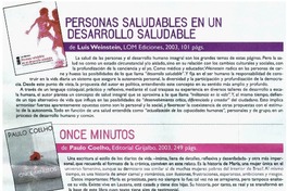 Personas saludables en un desarrollo saludable Personas saludables en un desarrollo saludable