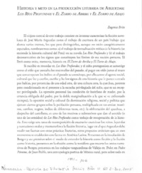 Historia y mito en la producción literaria de Arguedas: Los ríos profundos y El Zorro de arriba y el zorro de abajo Historia y mito en la producción literaria de Arguedas: Los ríos profundos y El Zorro de arriba y el zorro de abajo