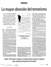 La mayor obsesión del terrorismo La mayor obsesión del terrorismo