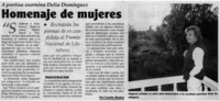 Homenaje de mujeres Homenaje de mujeres