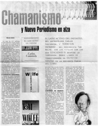 Chamanismo y nuevo periodismo en alza Chamanismo y nuevo periodismo en alza