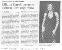 Liliana García prepara exitosa obra argentina Liliana García prepara exitosa obra argentina
