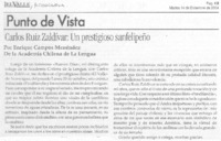 Carlos Ruiz Zaldívar, un prestigioso sanfelipeño Carlos Ruiz Zaldívar, un prestigioso sanfelipeño