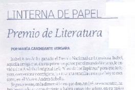 Premio de literatura Premio de literatura